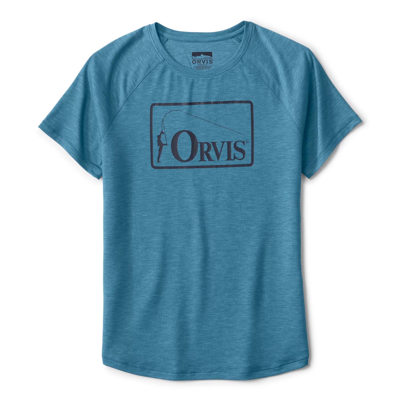 Orvis Women's DriCast Short-Sleeve Logo Crewneck Tee 2025 16 BLUE LAGOON