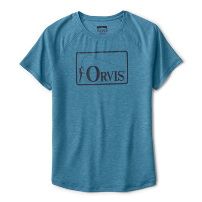 Orvis Women's DriCast Short-Sleeve Logo Crewneck Tee 2025 16 BLUE LAGOON