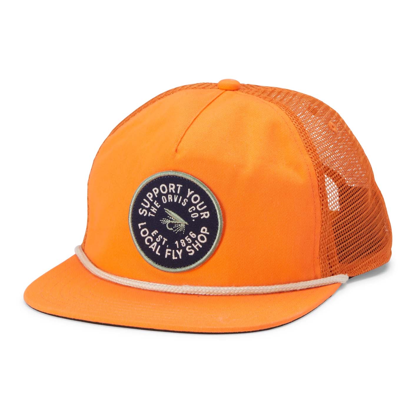 Orvis Men's Fly Shop Rope Hat 2025 42 TANGERINE