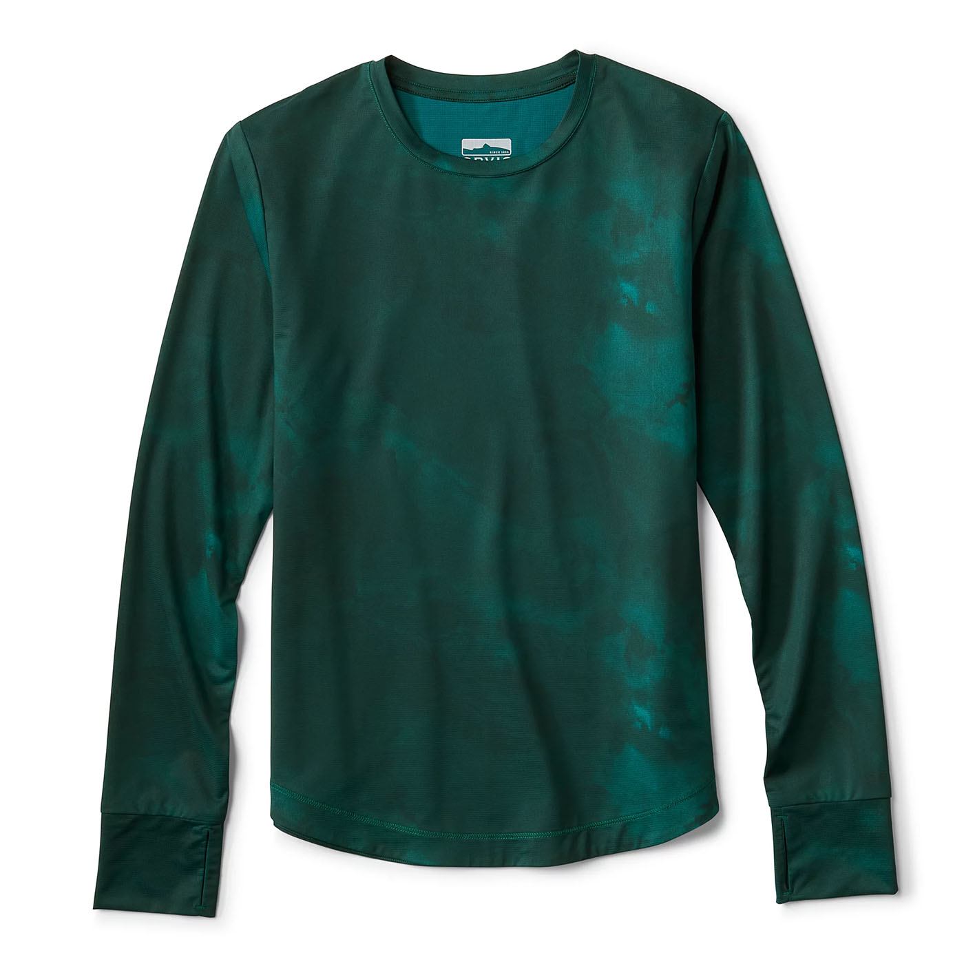 Orvis Women's Sun Defense Printed Long-Sleeve Pullover 2025 40 CYAN STORM
