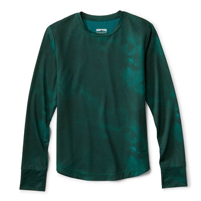 Orvis Women's Sun Defense Printed Long-Sleeve Pullover 2025 40 CYAN STORM
