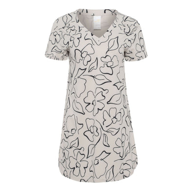 Lole Women's Olivie V-Neck Dress 2025 G936 FLORA ABALONE