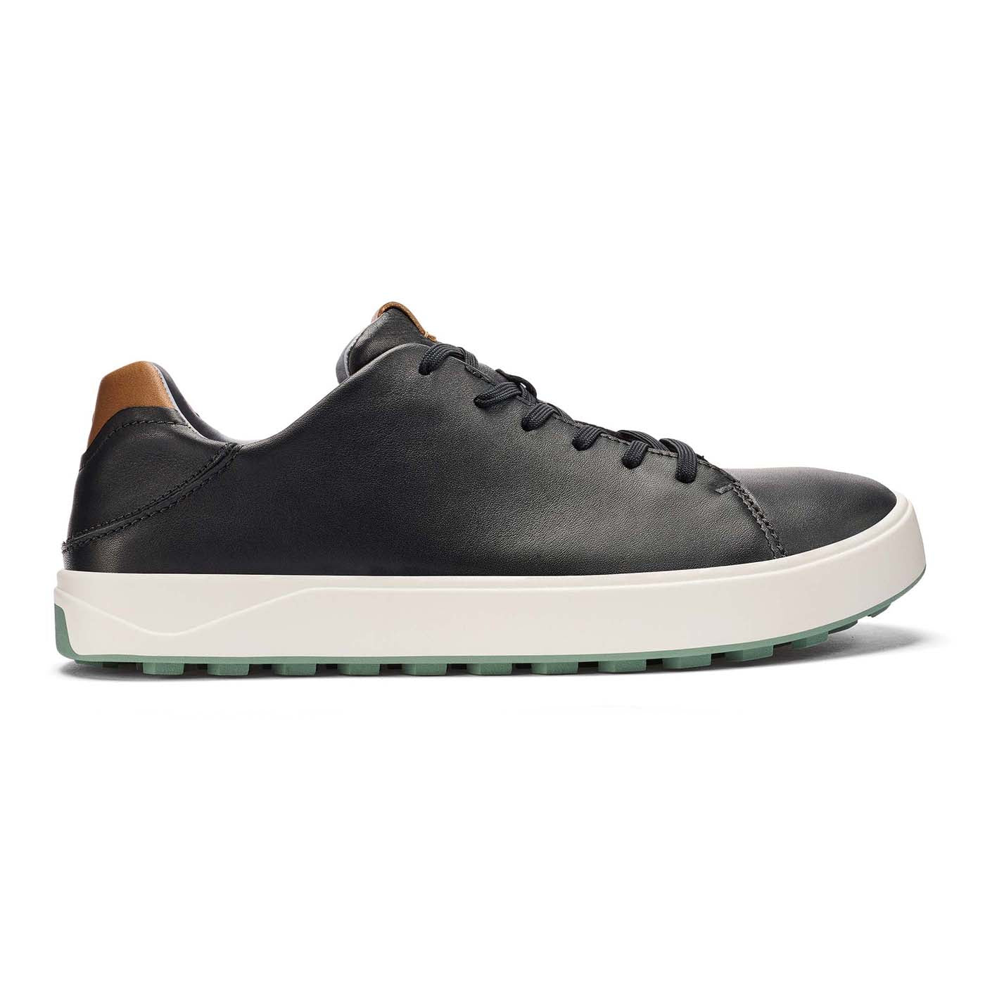 OluKai Men's Wai'alae Golf Shoes 2025 BLACK-BLACK
