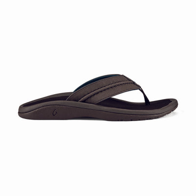 OluKai Men's Hokua Sandals 2025 DARK WOOD/DARK WOOD