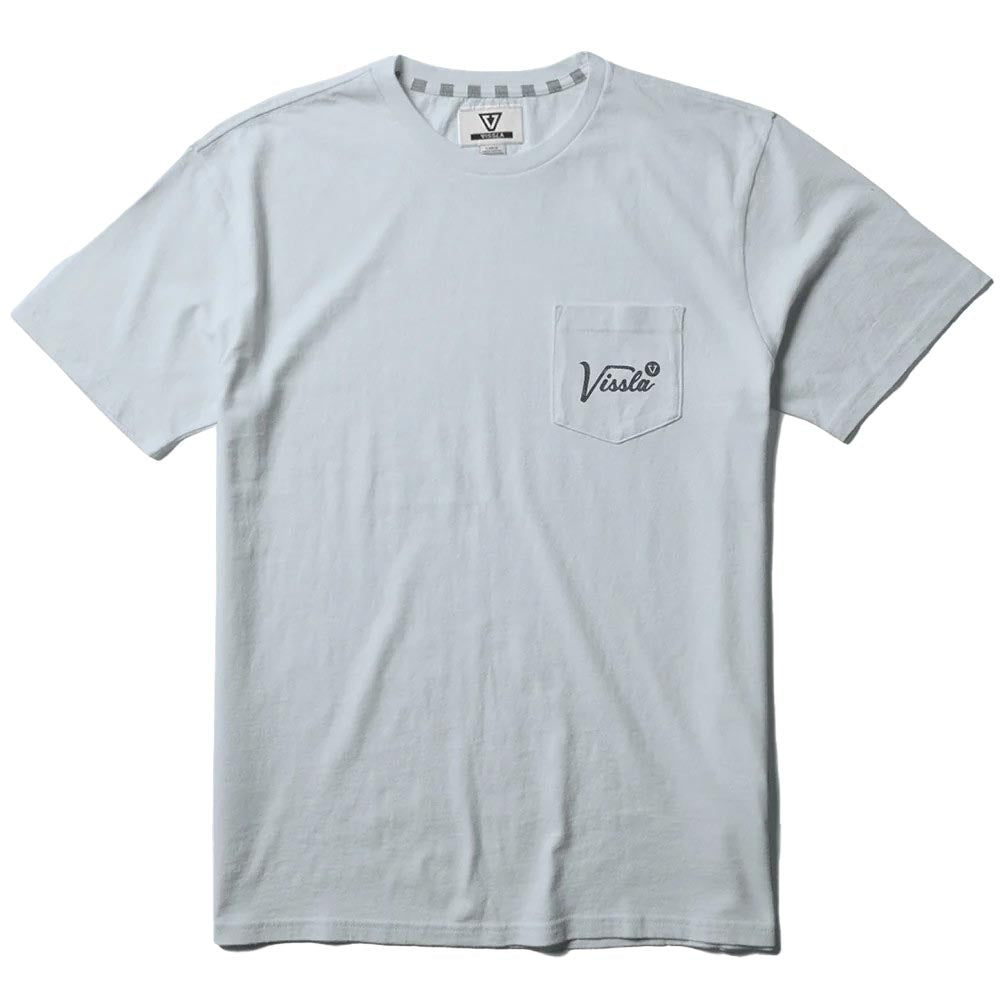 Vissla Men’s Emblem Short Sleeve Pocket Tee 2025 ICE PACK