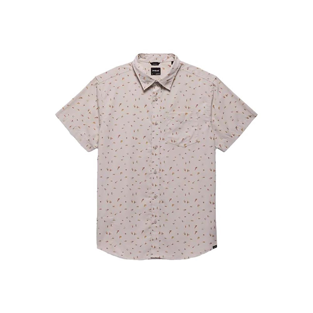 prAna Men’s Tinline Shirt 2025 250 ALMOND BRUSHSTROKE