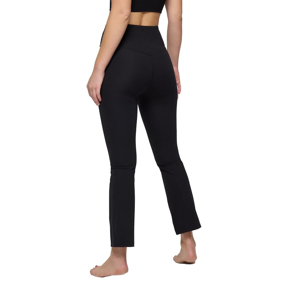 prAna Women's Luxara Rib Flare Crop Leggings