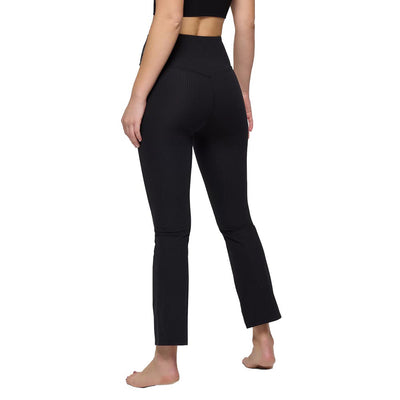prAna Women's Luxara Rib Flare Crop Leggings