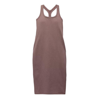 prAna Women's Heavana Racerback Midi Dress 2025 200 CAROB HEATHER