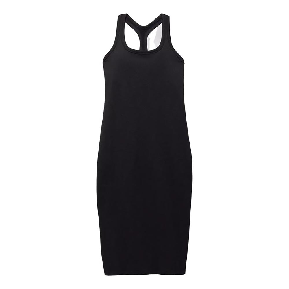 prAna Women's Heavana Racerback Midi Dress 2025 BLACK HEATHER