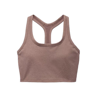 prAna Women's Heavana Racerback Bralette 2025 200 CAROB HEATHER