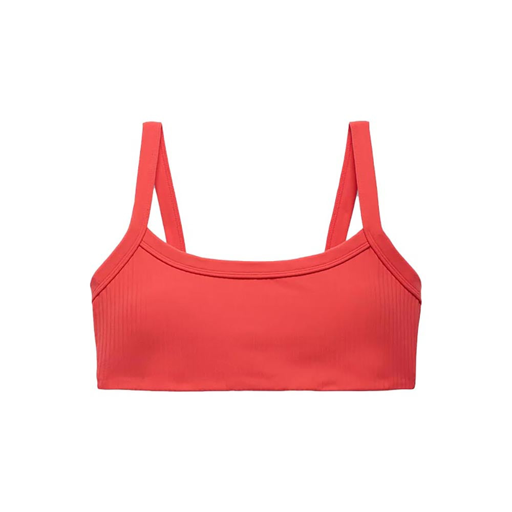 prAna Women's Luxara Rib Bra 2025 600 ROSE FIRE
