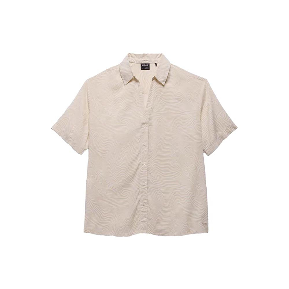 prAna Women's The Bahamas Top 2025 100 SOFT WHITE WAVEE