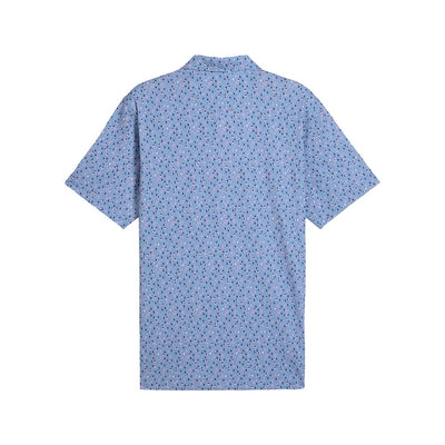 Puma Men's Puma X AP Tea Time Golf Polo 01 ZEN BLUE/PALE PINK