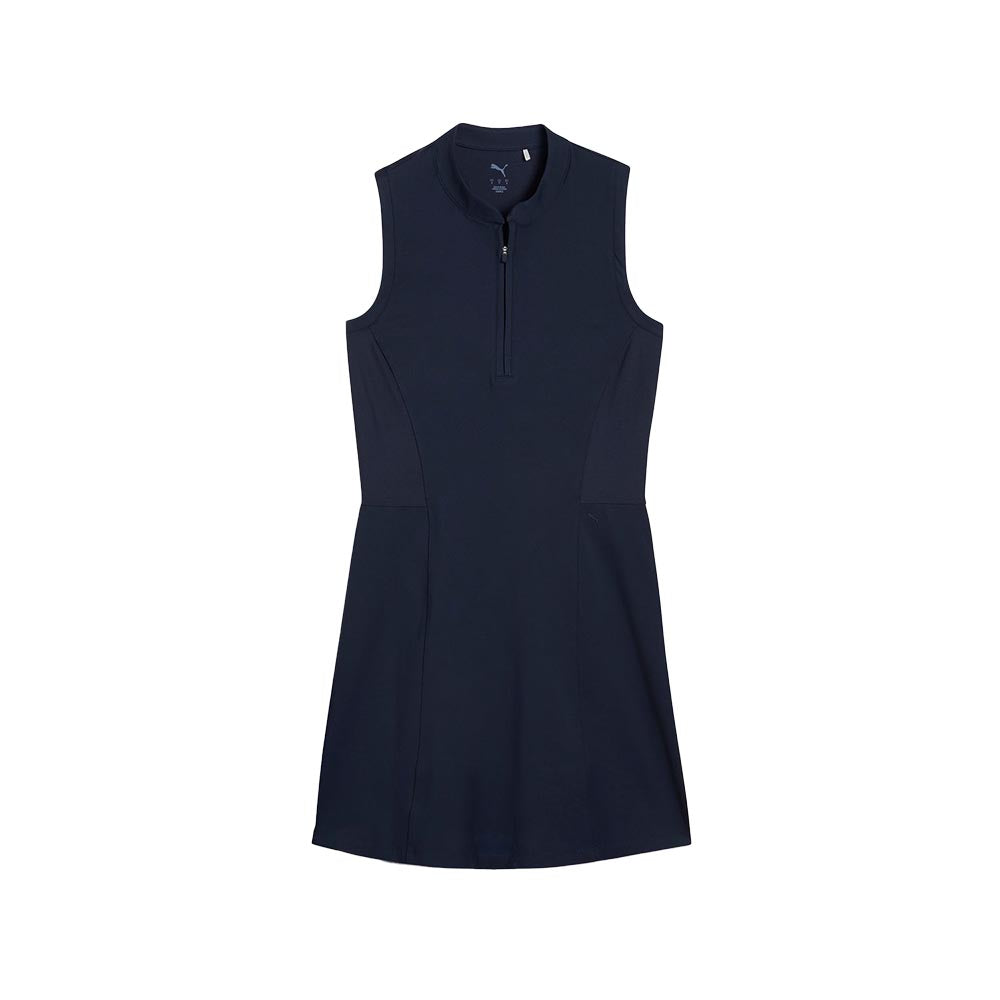 Puma Women's Aerlon Mock Sleeveless Dress 2025 01 DEEP NAVY