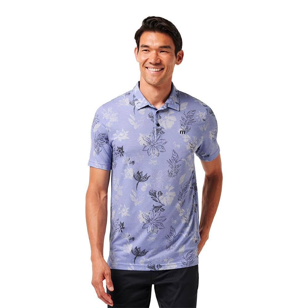 TravisMathew Men's Featherweight Cruise Golf Polo 2025 I0093 HEATHER VIOLET STORM