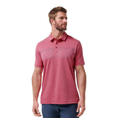 TravisMathew Men's Final Call Golf Polo 2025 I0089 ROSE WINE