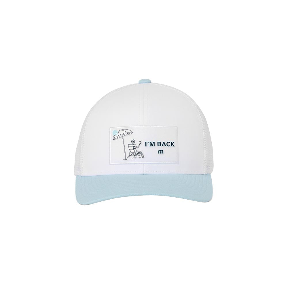 TravisMathew Men’s Full Send Feb Snapback Hat2025 WHITE