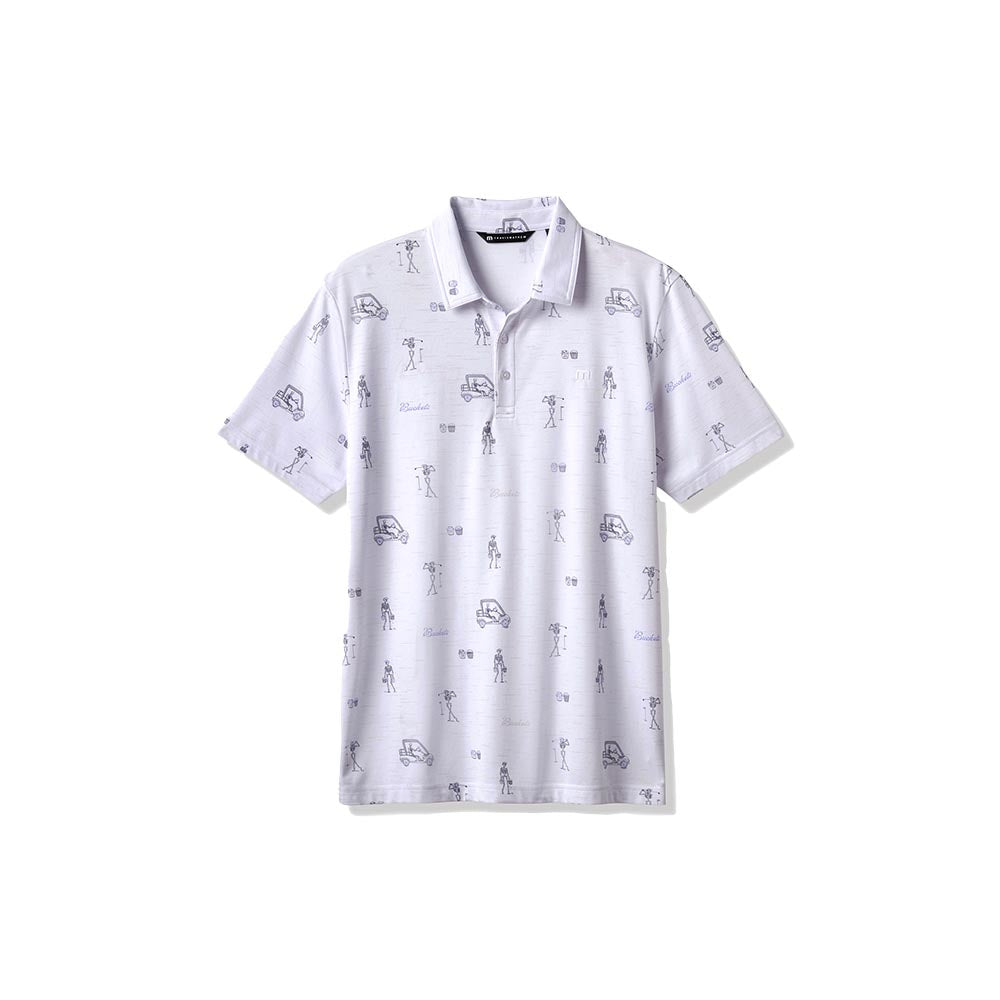 TravisMathew Men's Lost City Polo 2025 WHITE