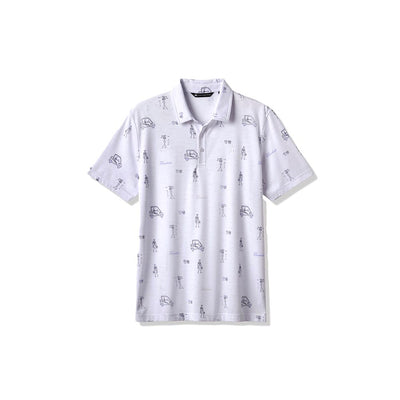 TravisMathew Men's Lost City Polo 2025 WHITE