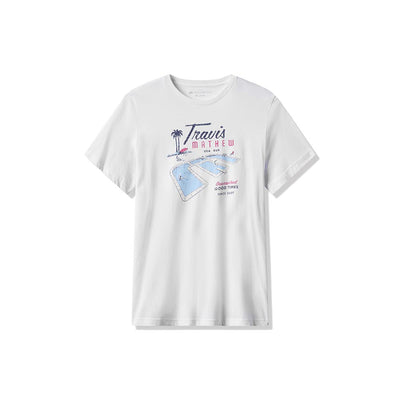 TravisMathew Men's On Vacation Tee 2025 WHITE