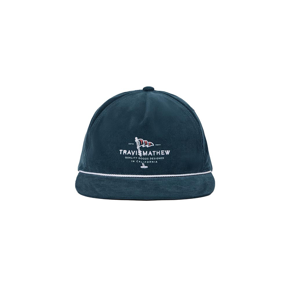 TravisMathew Men's One For The Money Snapback Hat 2025 4MIV MOOD INDIGO/VINTAGE INDIGO