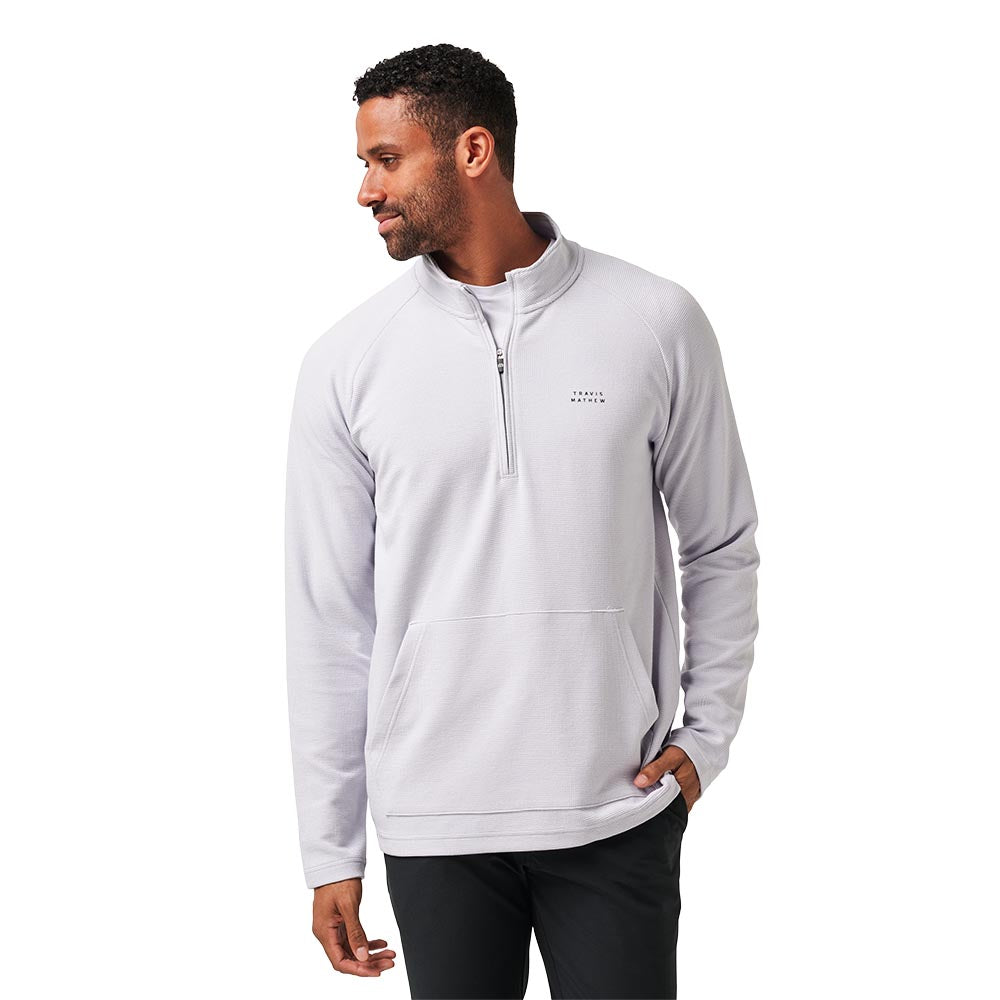 TravisMathew Men's Performance Waffle 1/4 Zip 2025