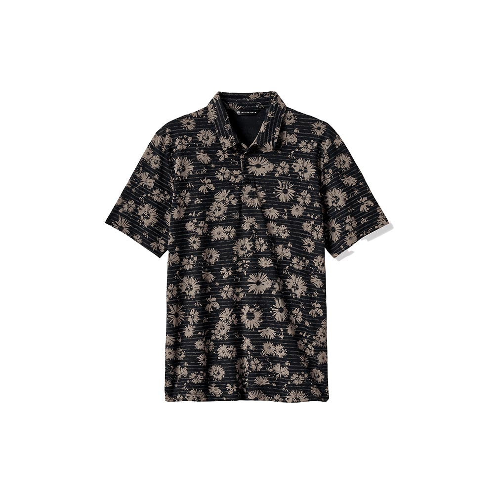 TravisMathew Men's Shaded Grove Polo 2025 BLACK