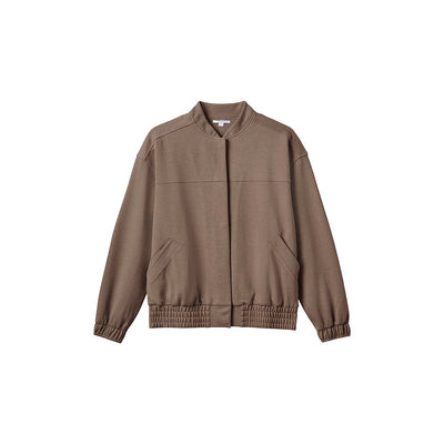TravisMathew Women's Friday Ponte Bomber 2025 2HPR HEATHER PORTABELLA