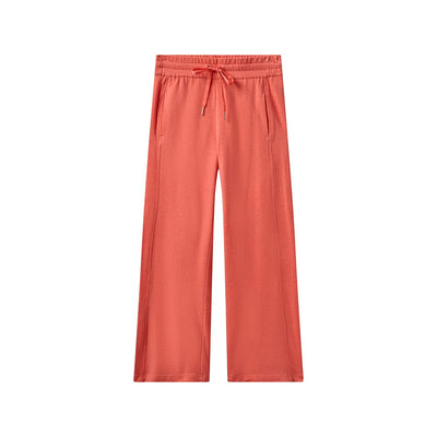 TravisMathew Women's Cloud Terry Wide Leg Pants 2025 6HPO HEATHER PORCELAIN ROSE