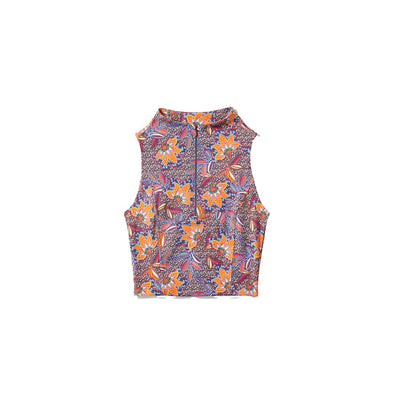 Travis Mathew Women's Sunfire Zip Tank 2025 6PRM PERSIAN RED MULTI