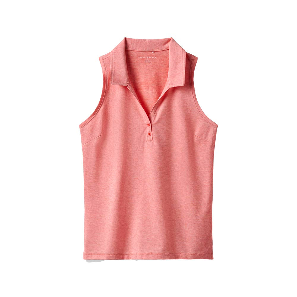 TravisMathew Women's Featherweight Active Sleeveless Polo Shirt 2025