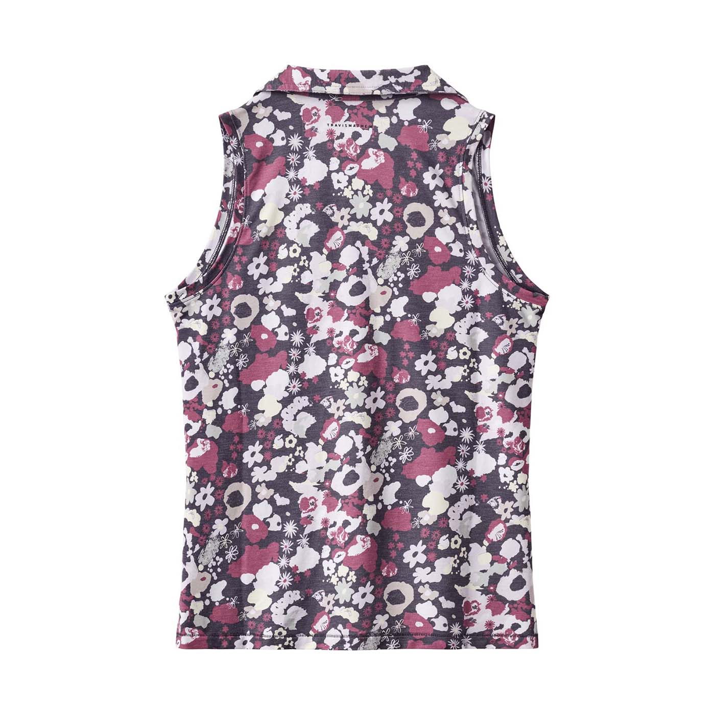 TravisMathew Women's Featherweight Printed Sleeveless Polo Shirt 2025