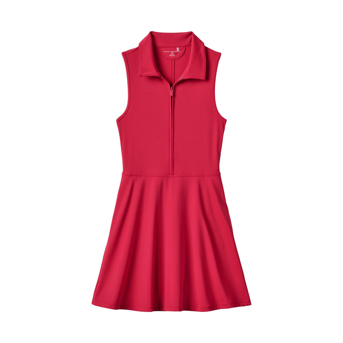 TravisMathew Women's Moveknit Sleeveless Polo Dress 2.0 2025 6PRR PERSIAN RED
