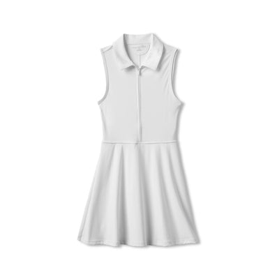 TravisMathew Women's Moveknit Sleeveless Polo Dress 2.0 2025 WHITE