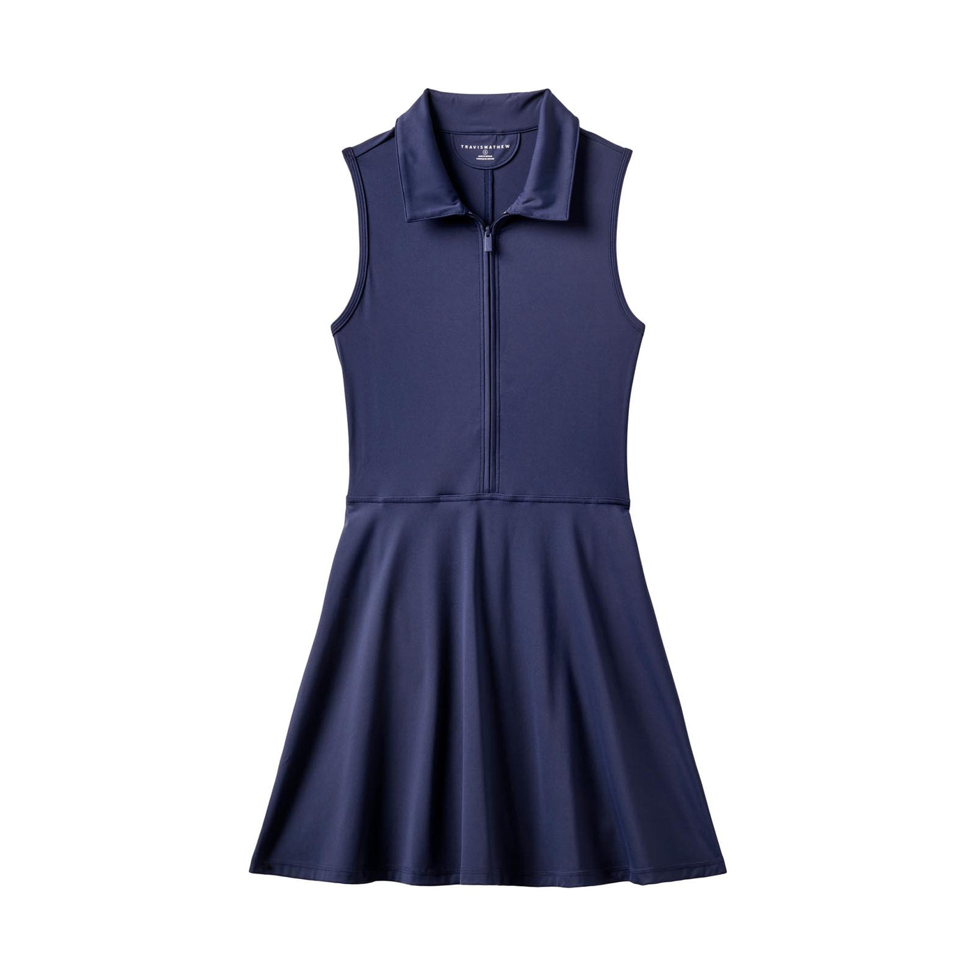 TravisMathew Women's Moveknit Sleeveless Polo Dress 2.0 2025 NAVY BLAZER