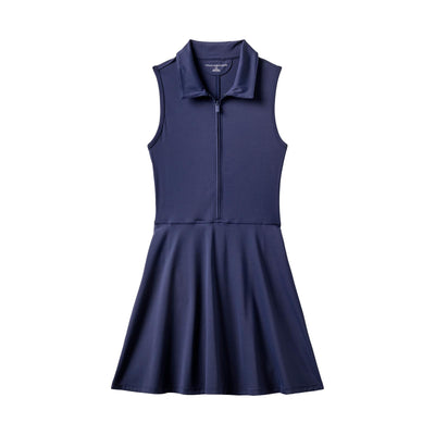 TravisMathew Women's Moveknit Sleeveless Polo Dress 2.0 2025 NAVY BLAZER