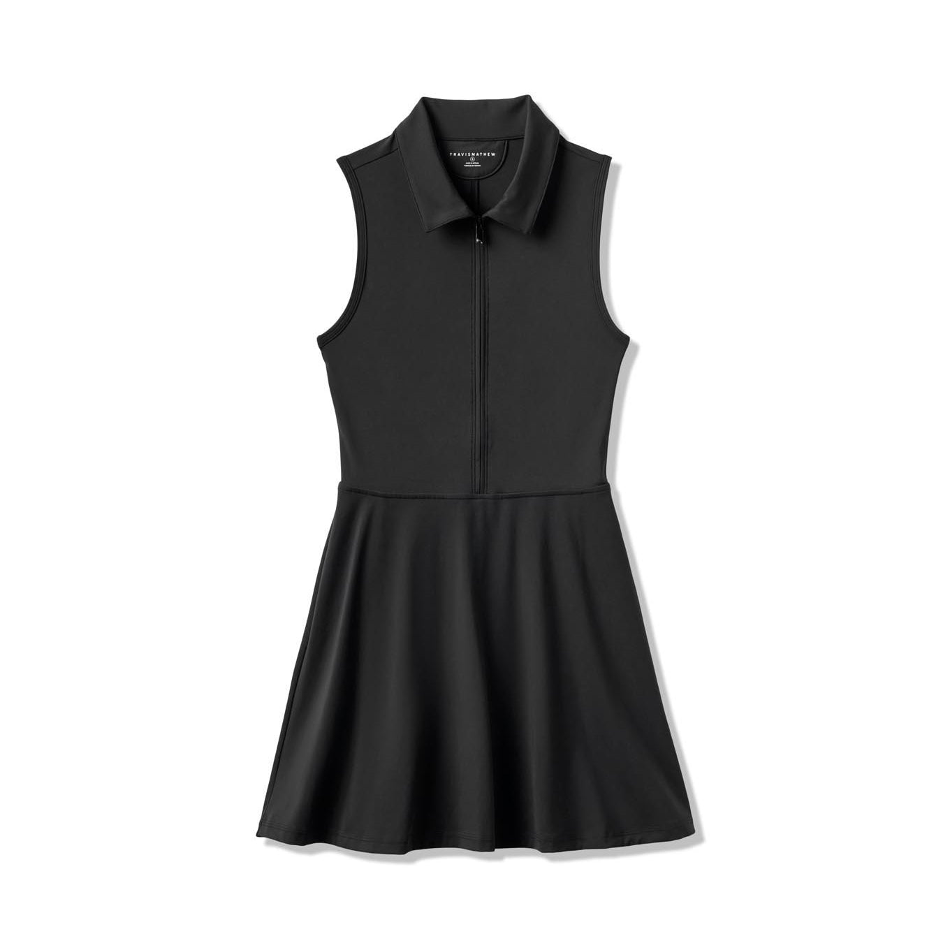 TravisMathew Women's Moveknit Sleeveless Polo Dress 2.0 2025 BLACK