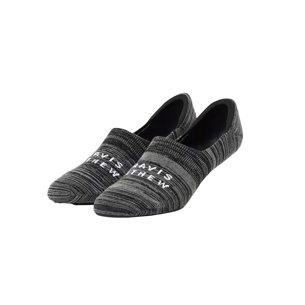 TravisMathew Men's Off Schedule No Show Socks 2025 HEATHER BLACK
