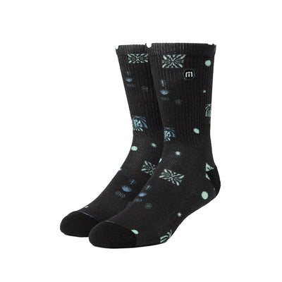 TravisMathew Men's Quick Trip Crew Socks 2025 BLACK