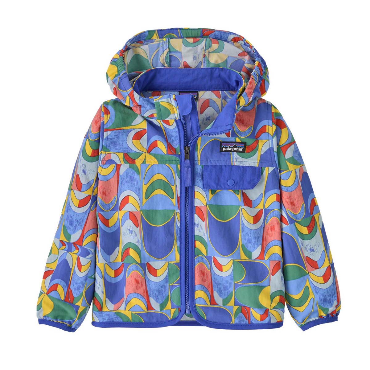 Patagonia Toddler's Baggies Jacket 2025 SLGE SWALLOWTAIL GEO: EDDY BLUE
