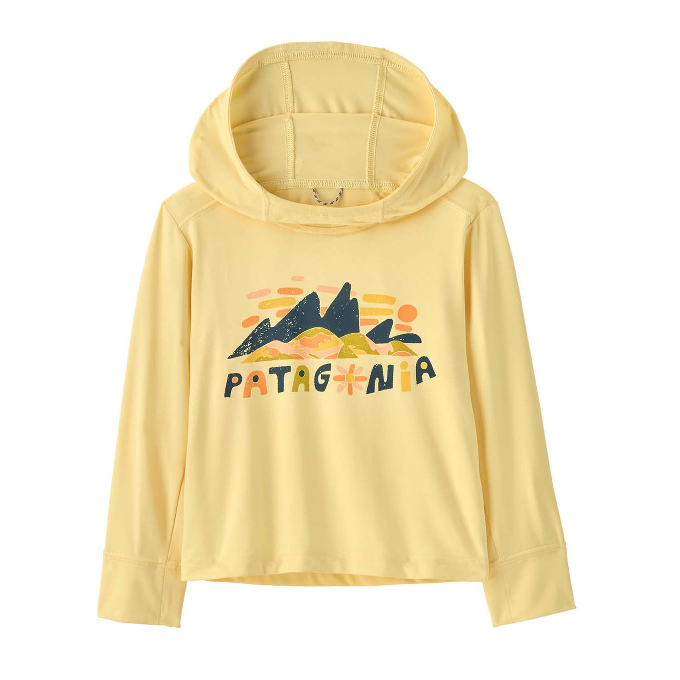 Patagonia Toddler's Capilene Silkweight Hoody 2025 FSBB FITZ ROY SUPERBLOOM: BUTTERCUP YELLOW