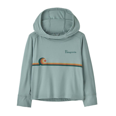 Patagonia Toddler's Capilene Silkweight Hoody 2025 SSTH SWELLDRIFTER STRIPE: THERMAL BLUE
