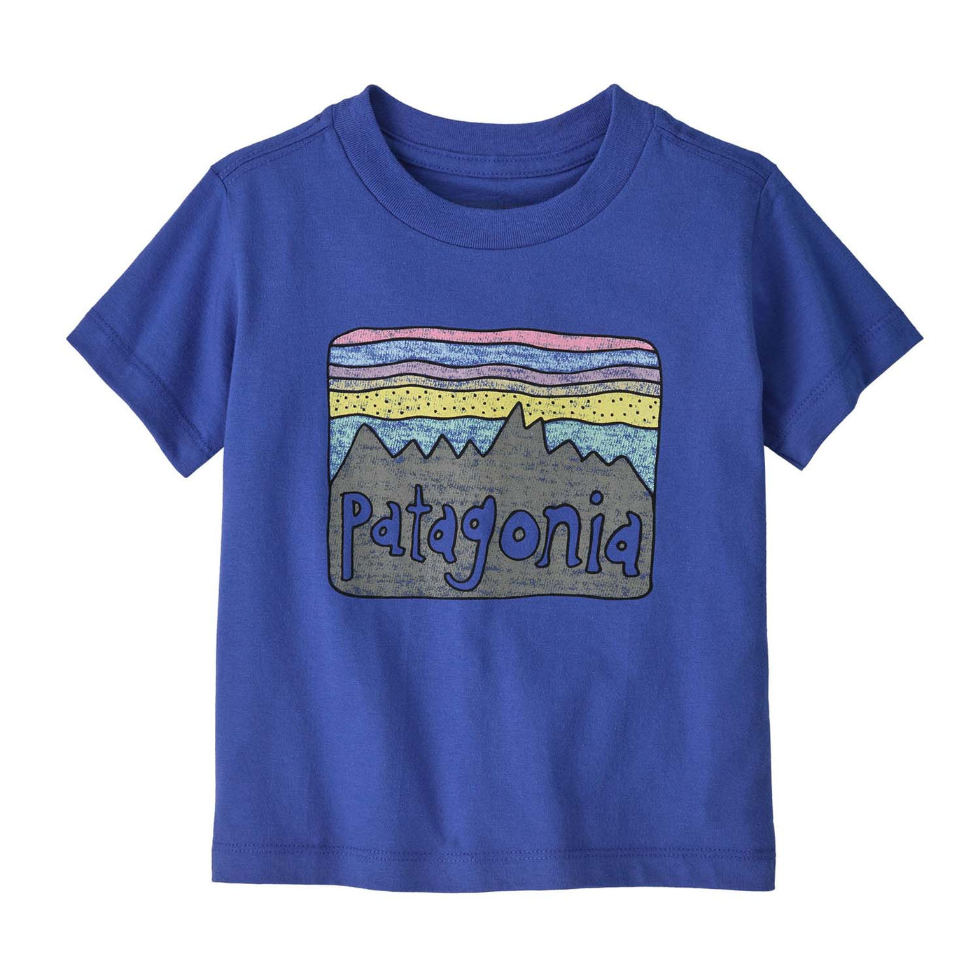 Patagonia Toddler's Fitz Roy Skies T-Shirt 2025 EDBL EDDY BLUE