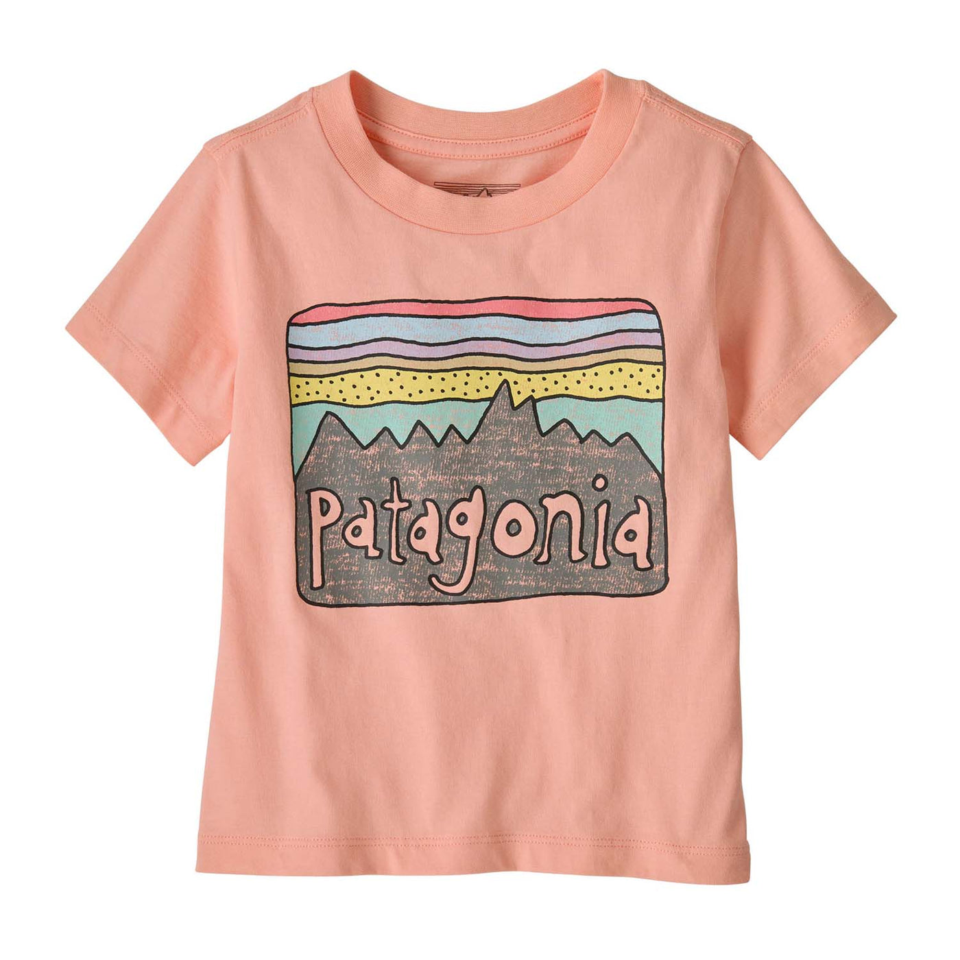 Patagonia Toddler's Fitz Roy Skies T-Shirt 2025 SNLP SUNLIT PINK