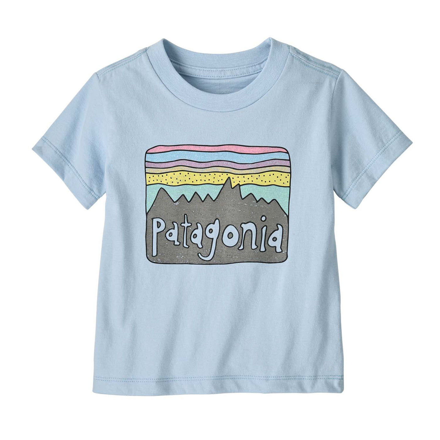 Patagonia Toddler's Fitz Roy Skies T-Shirt 2025 FLKB FLECK BLUE