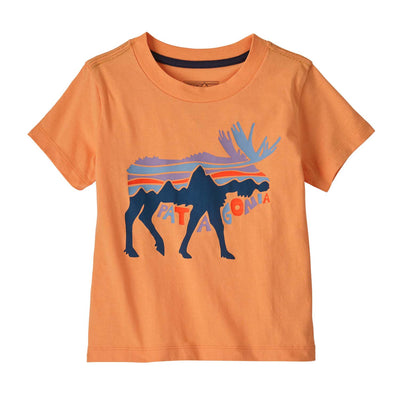 Patagonia Toddler's Graphic T-Shirt 2025 FMHE FITZ ROY MOOSE: HEIRLOOM PINK