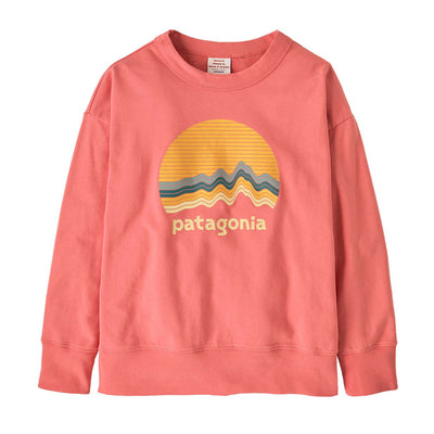 Patagonia Junior's Crewneck Sweatshirt 2025 EMLP RIDGE RISE MOONLIGHT: PEAK PINK