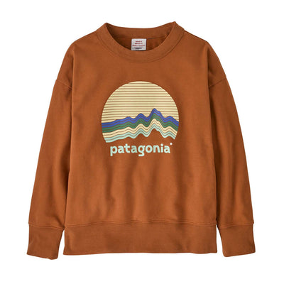 Patagonia Junior's Crewneck Sweatshirt 2025 RMTR RIDGE RISE MOONLIGHT: ROBIN BROWN