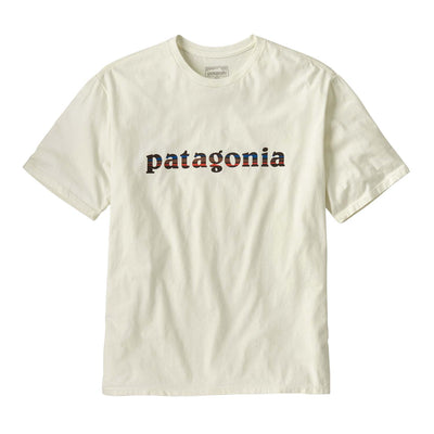 Patagonia Men's '73 Text Logo Organic T-Shirt 2025 BIRCH WHITE